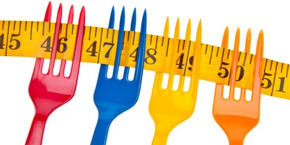 centimeter na vidličkách symbolizuje chudnutie pri Dukanovej diéte